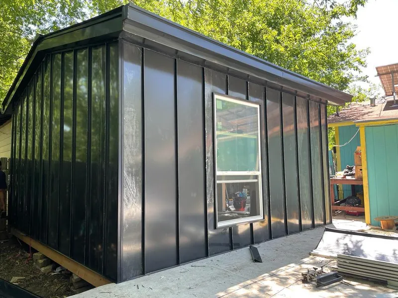 Black standing seam metal wall panels for Metal Roof Installation in Pismo Beach